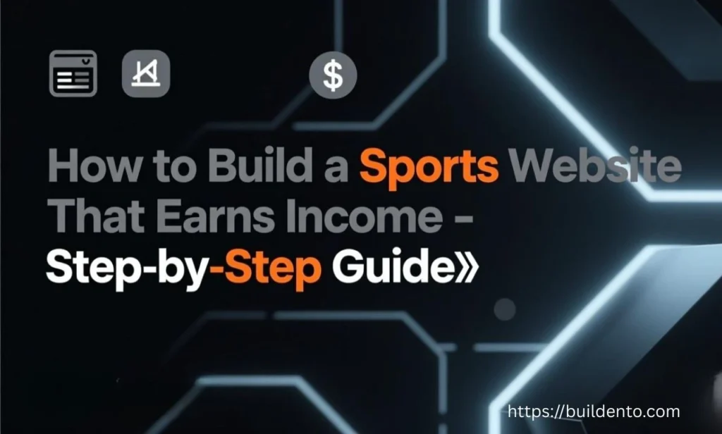 How to Build a Sports Website That Earns Income – Step-by-Step Guide