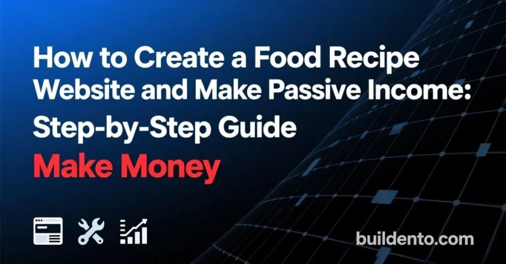 How to Create a Food Recipe Website and Make Passive Income in 2026: Step-by-Step Guide